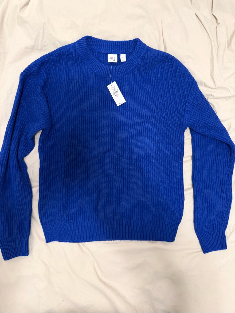 GAP Royal Blue Ribbed Knit Sweater
